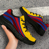 Colombia Football Chunky Sneakers Flag-Inspired Curve Style