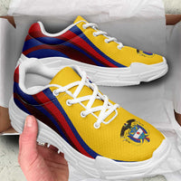 Colombia Football Chunky Sneakers Flag-Inspired Curve Style