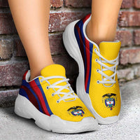 Colombia Football Chunky Sneakers Flag-Inspired Curve Style