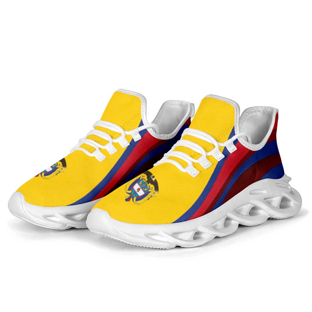 Colombia Football Clunky Sneakers Flag-Inspired Curve Style