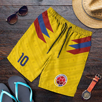 Colombia National Football Custom Shorts for Men Glory 2026 Inspired Sombrero Vueltiao