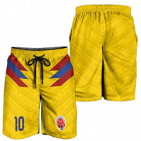 Colombia National Football Custom Shorts for Men Glory 2026 Inspired Sombrero Vueltiao