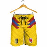 Colombia National Football Custom Shorts for Men Glory 2026 Inspired Sombrero Vueltiao