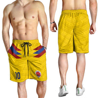 Colombia National Football Custom Shorts for Men Glory 2026 Inspired Sombrero Vueltiao