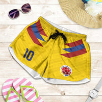 Colombia National Football Custom Shorts for Women Glory 2026 Inspired Sombrero Vueltiao