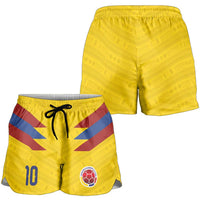 Colombia National Football Custom Shorts for Women Glory 2026 Inspired Sombrero Vueltiao