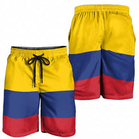Colombia Shorts for Men National Flag Colors - Wonder Print Shop