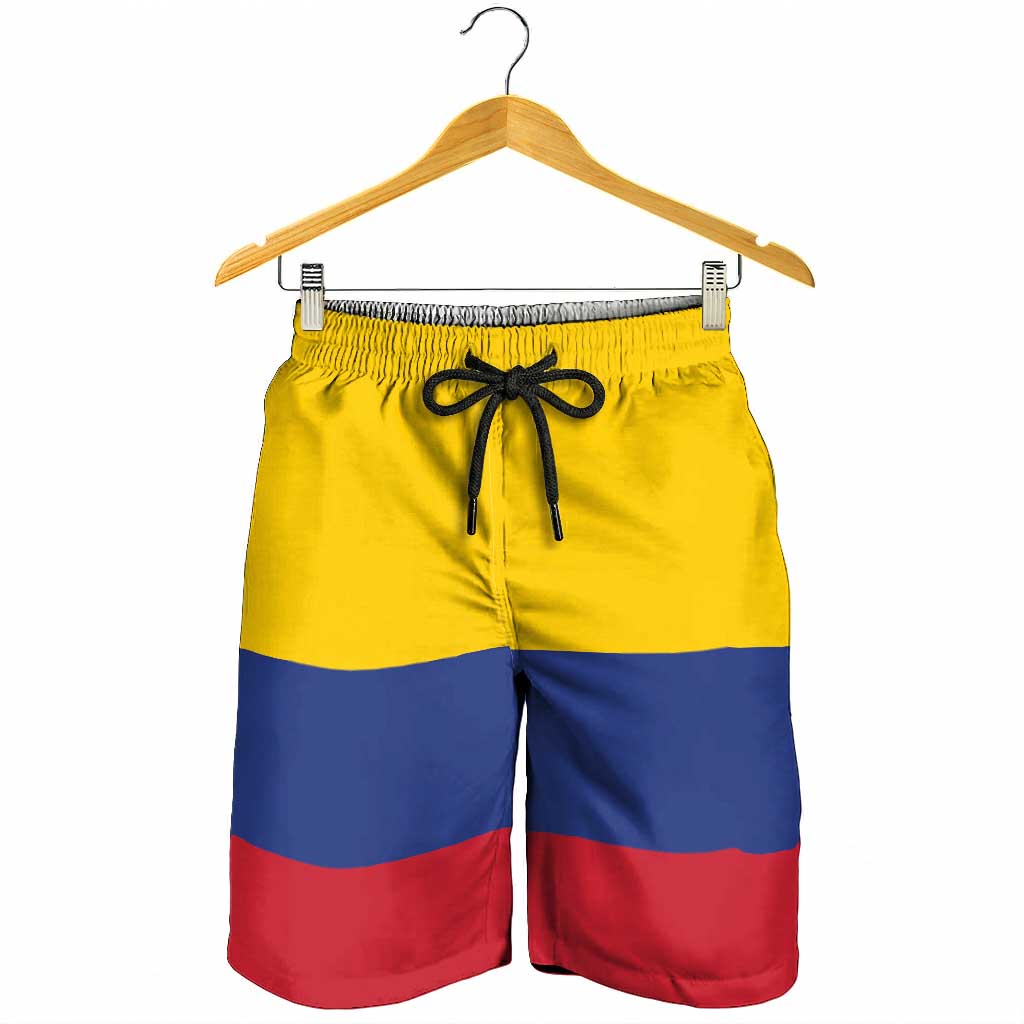 Colombia Shorts for Men National Flag Colors - Wonder Print Shop