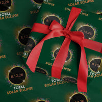 Colorful Paint Splatter 2026 Total Solar Eclipse Totality Astronomy Wrapping Paper Roll