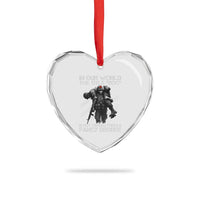 Combat Medic Heart Crystal Glass Ornament In Our World The Title Doc Is Not Earned Form A Fancy Degree - Wonder Print Shop