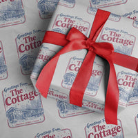 Coming To The Cottage Wrapping Paper Roll LGBT Romance Hockey Fan