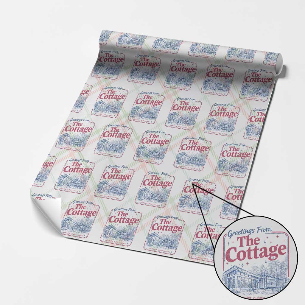 Coming To The Cottage Wrapping Paper Roll LGBT Romance Hockey Fan