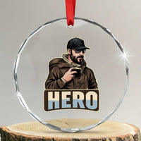 Community Hero Alex Pretti Crystal Glass Ornament Minneapolis Support Gift