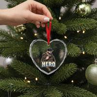 Community Hero Alex Pretti Heart Crystal Glass Ornament Minneapolis Support Gift