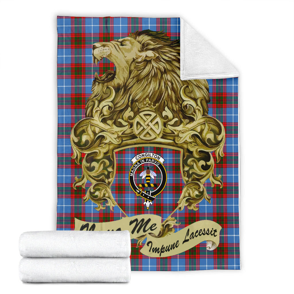 congilton-tartan-premium-blanket-motto-nemo-me-impune-lacessit-with-vintage-lion-family-crest-tartan-plaid-blanket-vintage-style