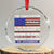 Constitution Liberty American Patriotic Crystal Glass Ornament We The People US Flag - Wonder Print Shop