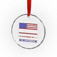 Constitution Liberty American Patriotic Crystal Glass Ornament We The People US Flag TS02