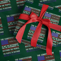 Constitution Liberty American Patriotic Wrapping Paper Roll We The People US Flag - Wonder Print Shop
