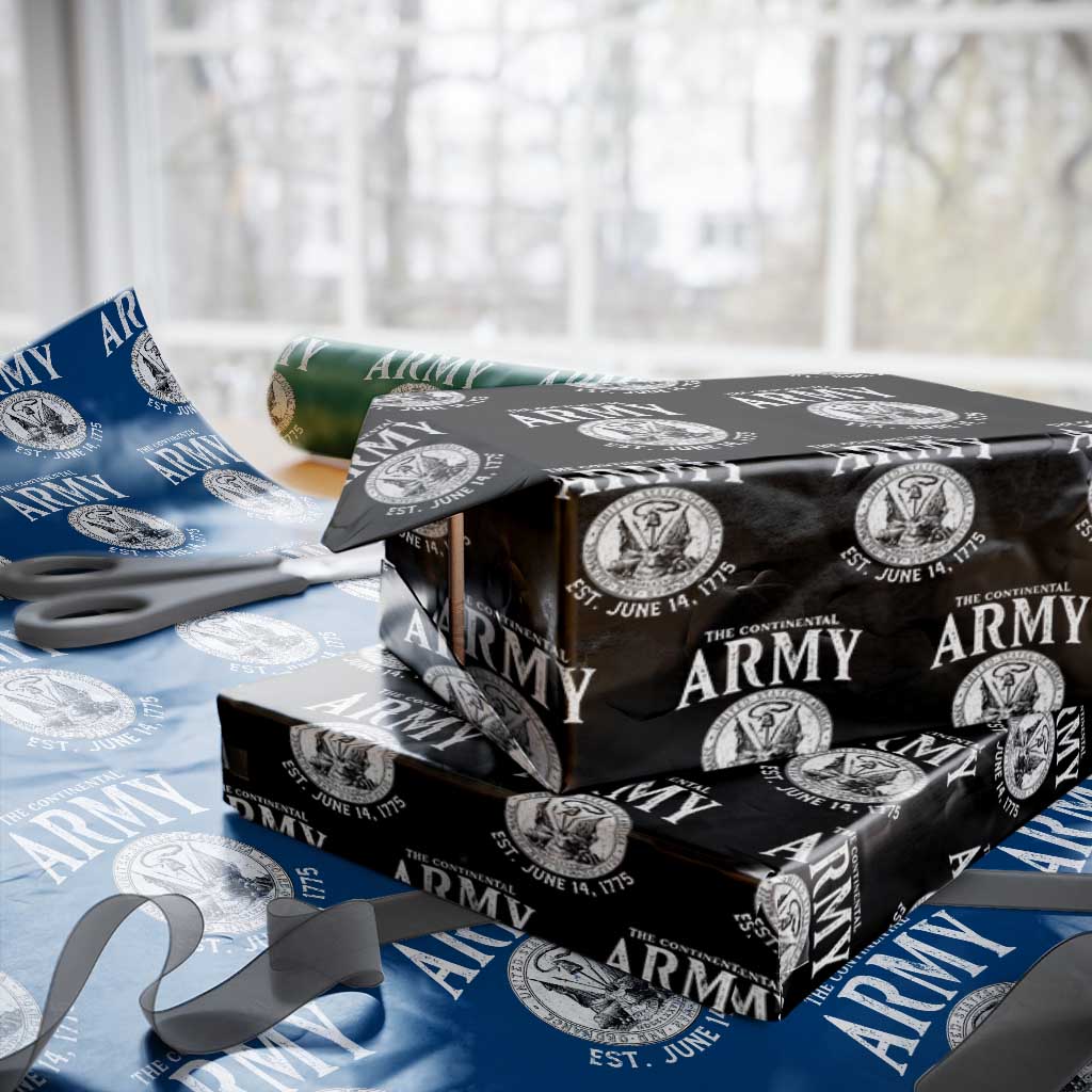 Continental Army America Independence Revolutionary War Seal Wrapping Paper Roll - Wonder Print Shop