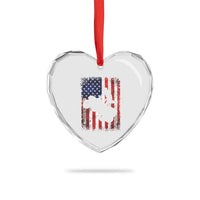 Cool ATV American Flag Heart Crystal Glass Ornament Retro Quad 4 Wheeler ATV Riding Quadrider Off Road - Wonder Print Shop