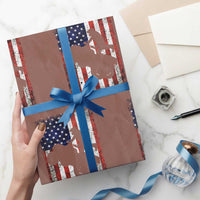 Cool ATV American Flag Wrapping Paper Roll Retro Quad 4 Wheeler ATV Riding Quadrider Off Road - Wonder Print Shop