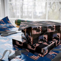 Cool ATV American Flag Wrapping Paper Roll Retro Quad 4 Wheeler ATV Riding Quadrider Off Road - Wonder Print Shop