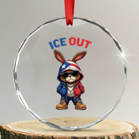 Cool Bunny Ice Out Crystal Glass Ornament Puerto Rican Flag Hoodie Outfit Vibes Boricua