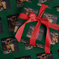 Cool Dachshund Drinking Iced Coffee Graphic Wrapping Paper Roll Funny Wiener Dog Night Vibes Aesthetic
