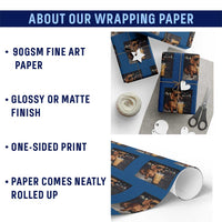 Cool Dachshund Drinking Iced Coffee Graphic Wrapping Paper Roll Funny Wiener Dog Night Vibes Aesthetic