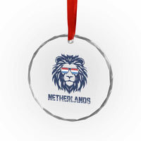 Cool Dutch Lion With Sunglasses Crystal Glass Ornament Netherlands Pride Gift