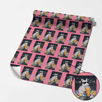 Cool Easter Bunny Drinking Iced Coffee Graphic Wrapping Paper Roll Funny Sunglasses Rabbit Spring Aesthetic
