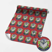 Cool Hawk Wearing Hoodie Graphic Wrapping Paper Roll Game Day Swagger