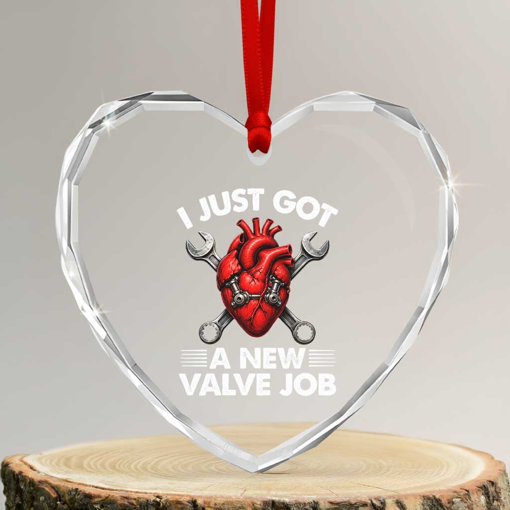 Cool Heart Surgery Survivor Heart Crystal Glass Ornament Funny Valve Job Coronary Bypass Artery Open Heart Surgery