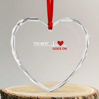 Cool Heart Surgery Survivor Heart Crystal Glass Ornament Heart Attack Surgery The Beat Goes On Rehab Recover