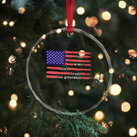 Cool Moms Don't Trust the Government Crystal Glass Ornament Patrioctic Mama Anti Government