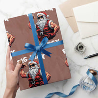 Cool Santa Claus Wrapping Paper Roll Big Nick Energy