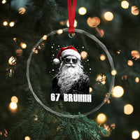 Cool Santa Claus Six Seven 67 Meme Crystal Glass Ornament Funny 6 7 Gen Alpha Slang Viral Meme - Wonder Print Shop