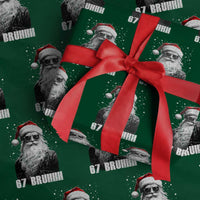 Cool Santa Claus Six Seven 67 Meme Wrapping Paper Roll Funny 6 7 Gen Alpha Slang Viral Meme - Wonder Print Shop