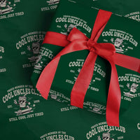 Cool Uncles Club Wrapping Paper Roll Retro Skater Uncle Still Cool Just Tired