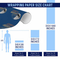 Copy Moon Joy Wrapping Paper Roll Funny Lunar Quote Graphic