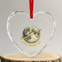 Copy Moon Joy Space Lover Lunar Mission Heart Crystal Glass Ornament Astronaut Sci Fi Graphic