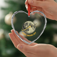 Copy Moon Joy Space Lover Lunar Mission Heart Crystal Glass Ornament Astronaut Sci Fi Graphic