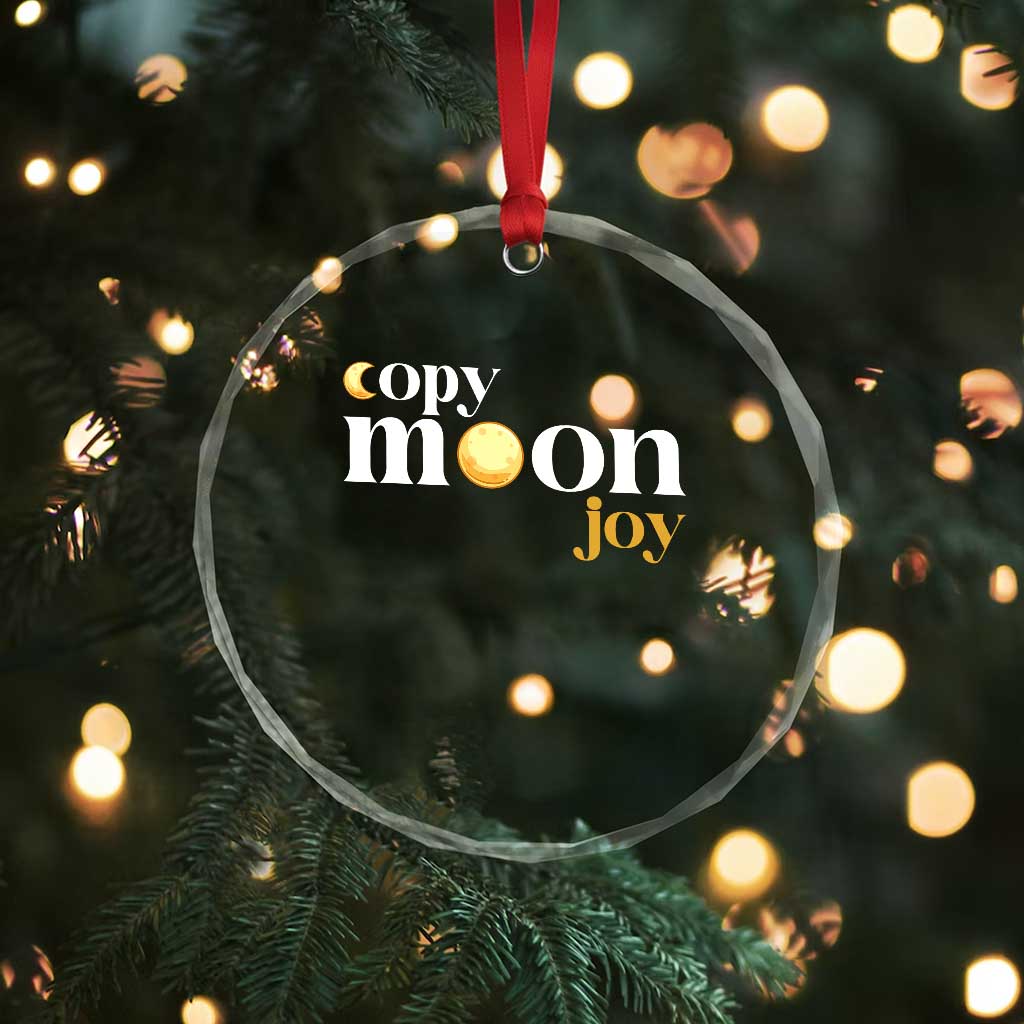 Copy Moon Joy Statement Full Moon Crystal Glass Ornament Space Exploration Lunar Journey 2026