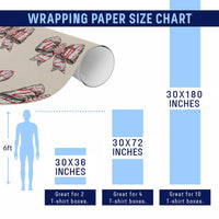 Coquette Bow Christmas Tree Cake Wrapping Paper Roll Xmas Vibes