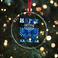Coquette Hanukkah Crystal Glass Ornament Jewish Menorah Bow Girls - Wonder Print Shop