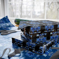 Coquette Hanukkah Wrapping Paper Roll Jewish Menorah Bow Girls - Wonder Print Shop