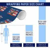 Coqui Frog Puerto Rico Flag Wrapping Paper Roll Puerto Rican Taino Boricua