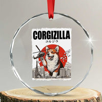 Corgizilla Giant Crystal Glass Ornament Funny Corgi Monster Roaring Tokyo Japan