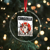 Corgizilla Giant Crystal Glass Ornament Funny Corgi Monster Roaring Tokyo Japan