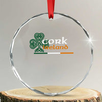Cork Ireland Crystal Glass Ornament Irish City Souvenir St Patricks Day Celtic Shamrock